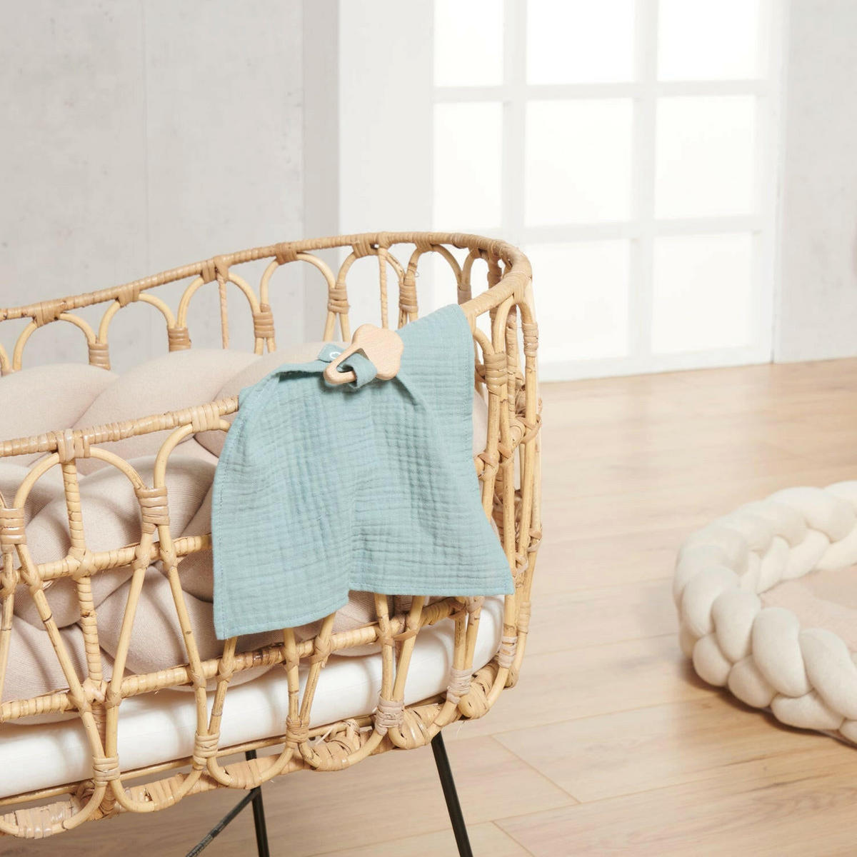 KUSCHELTUCH Musselin Eis Mint - Mintgrün, Textil (30/1/30cm) - nordic coast company