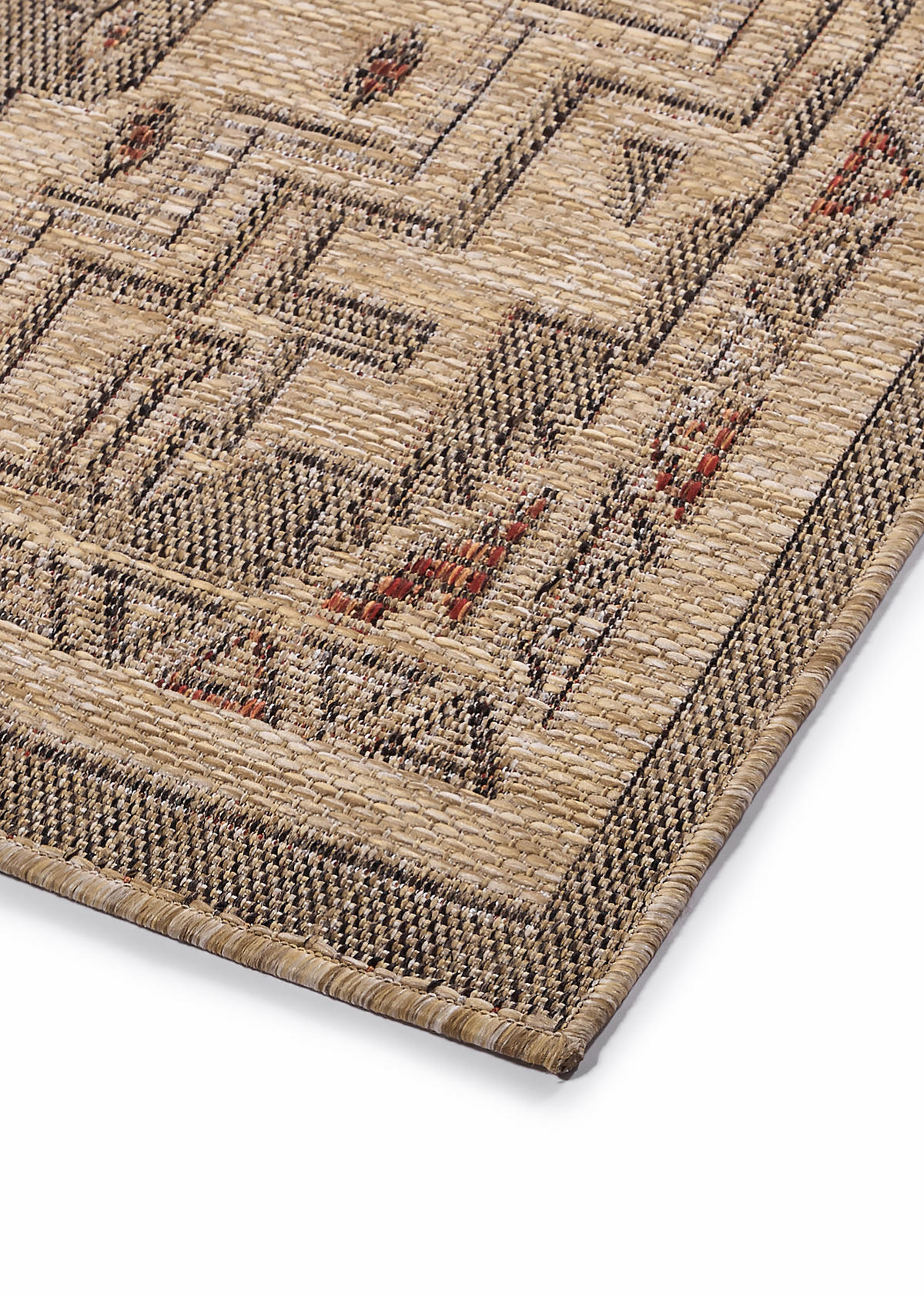 TEPPICH YUCANA Beige Outdoor Flachgewebe 120/170 cm - Beige, Textil (120/170cm) - Tapiso