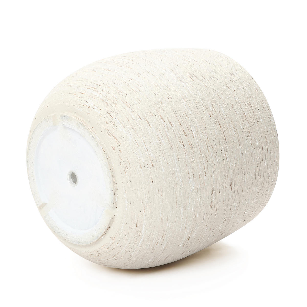 BLUMENTOPF Groß, Rund Übertöpfe 35 cm Durchmesser (Weiβ, 35x32cm) - Weiß, Naturmaterialien (31.8cm)