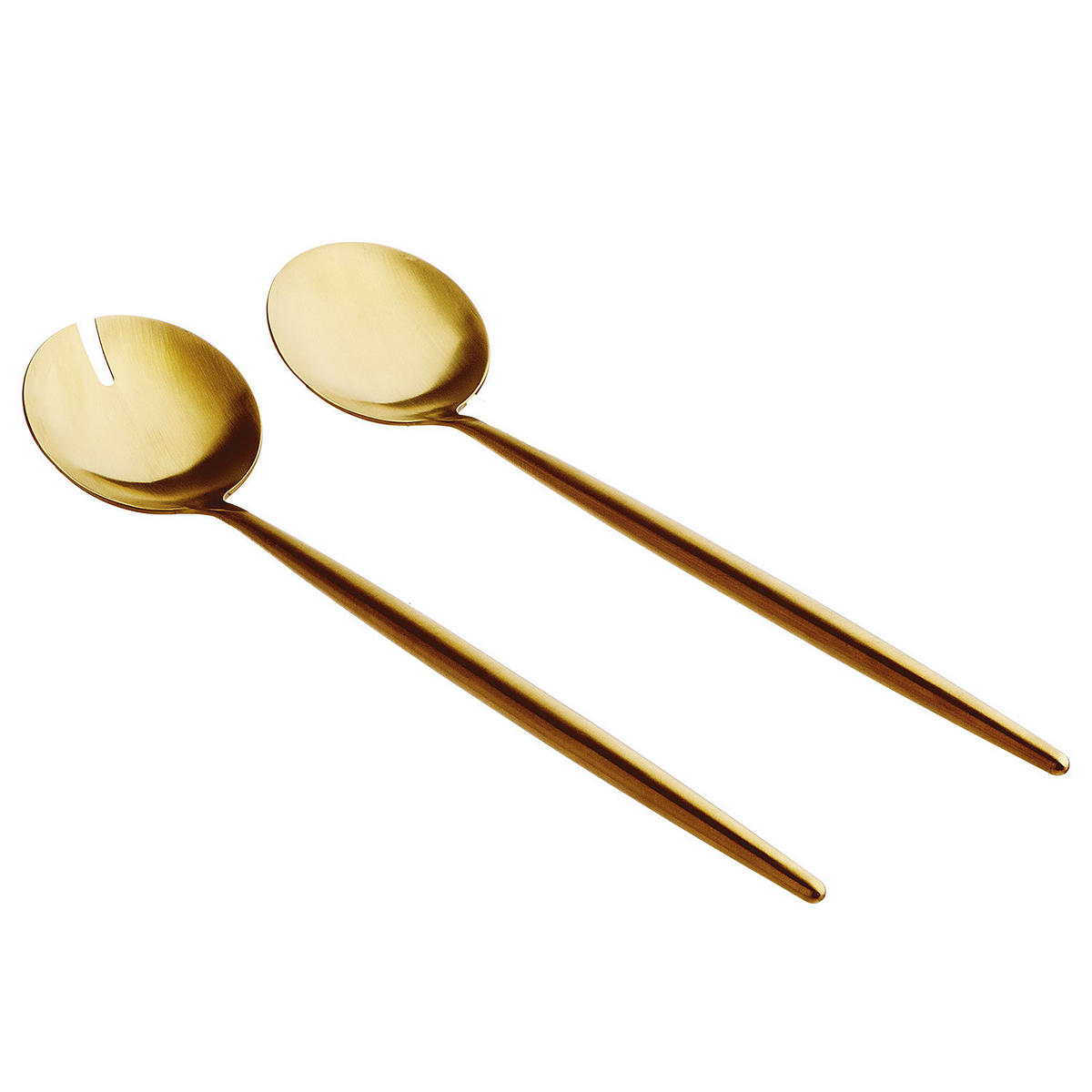 SALATBESTECK (2-teilig) Stiletto - Goldfarben, Metall (3cm) - Butlers