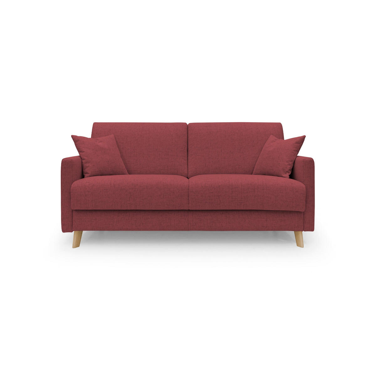 SCHLAFSOFA Edgar - Rot, Textil (180/94/97cm) - Divani.store