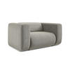 SESSEL Strukturstoff Stoff Beige - Beige/Schwarz, Kunststoff/Textil (137/70/89cm) - Makamii
