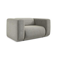 SESSEL Strukturstoff Stoff Beige - Beige/Schwarz, Kunststoff/Textil (137/70/89cm) - Makamii