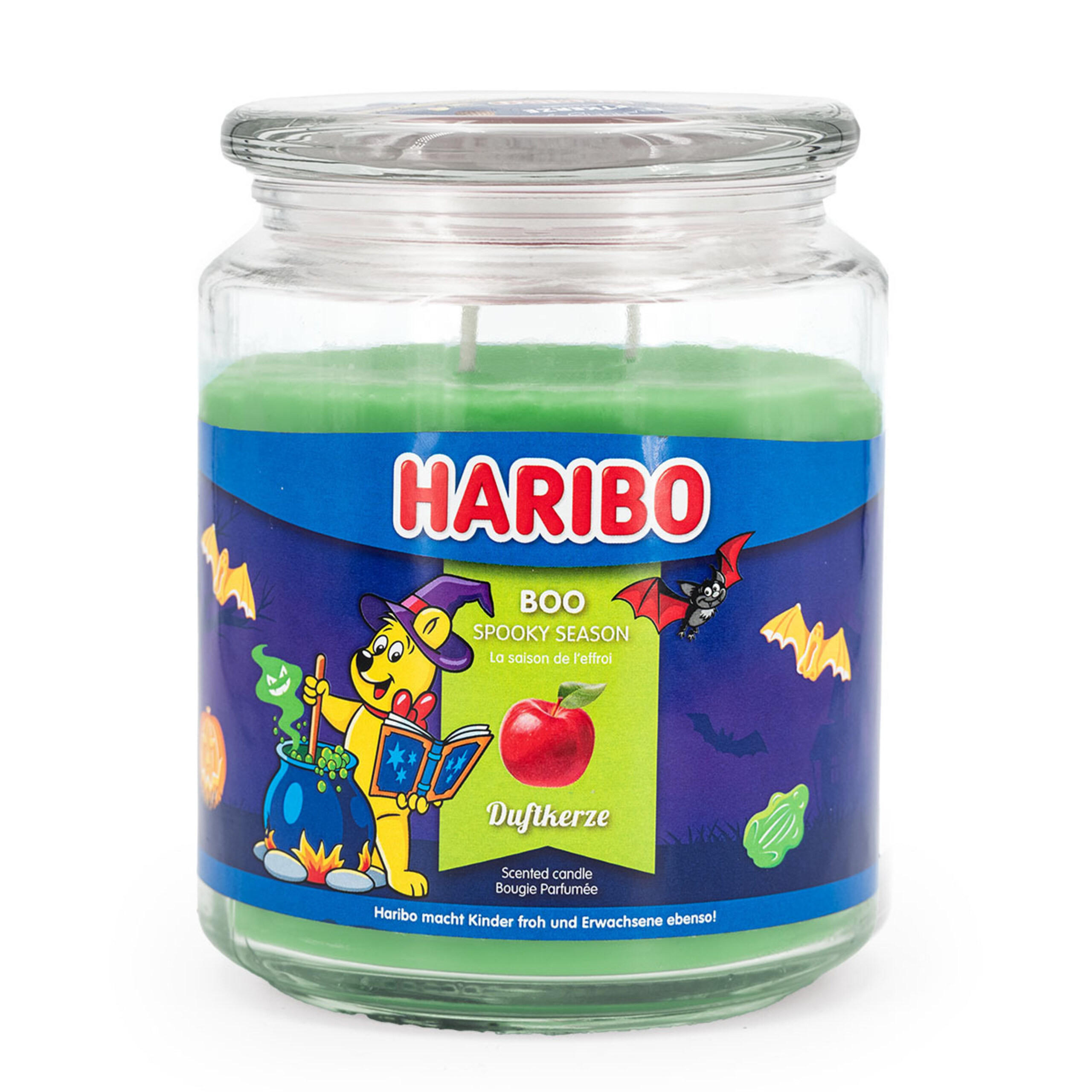 DUFTKERZE Haribo - Grün, Naturmaterialien/Glas (13cm)