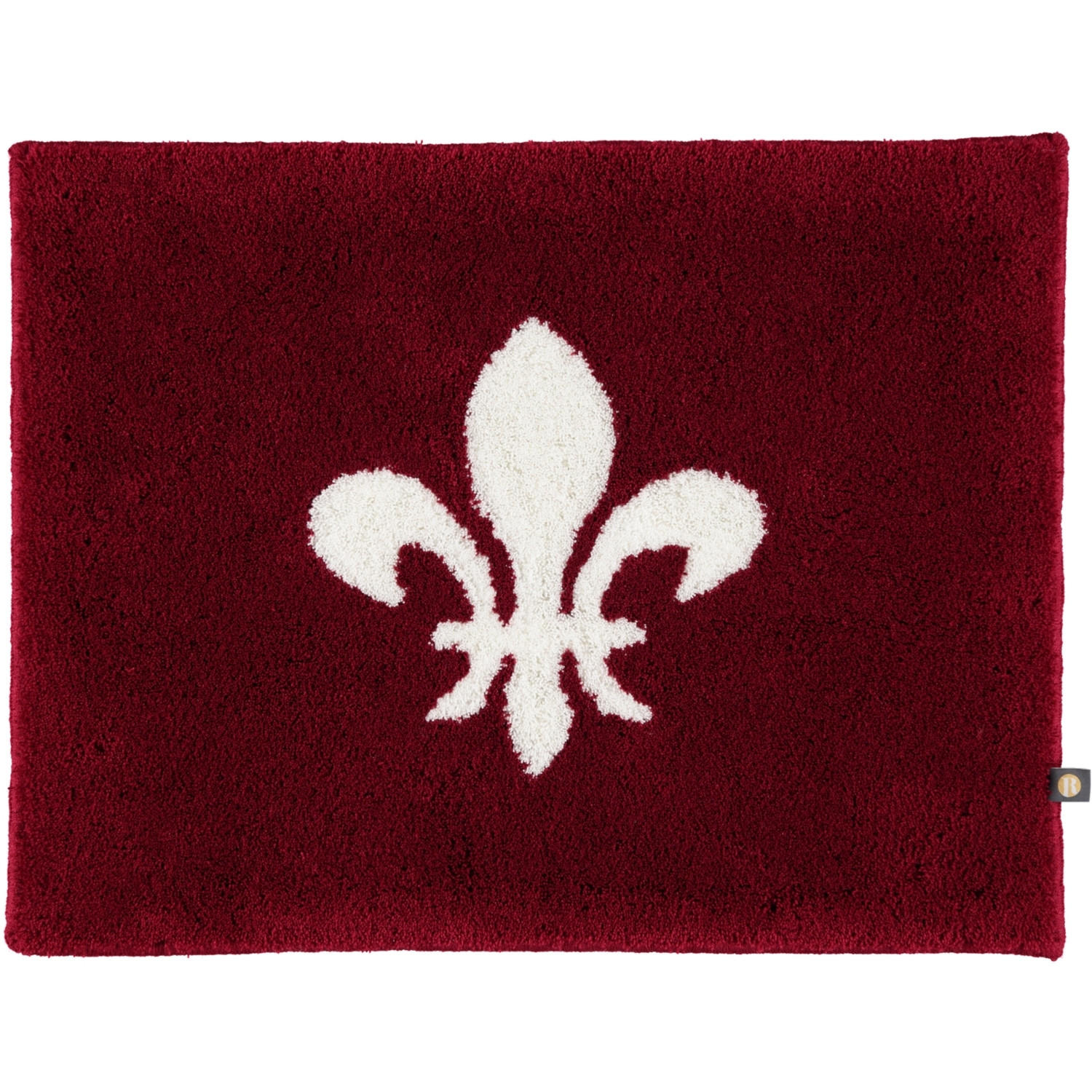 BADTEPPICHE LILIE BORDEAUX-ECRU - 1372 - Rot, Textil (50/65cm) - Rhomtuft