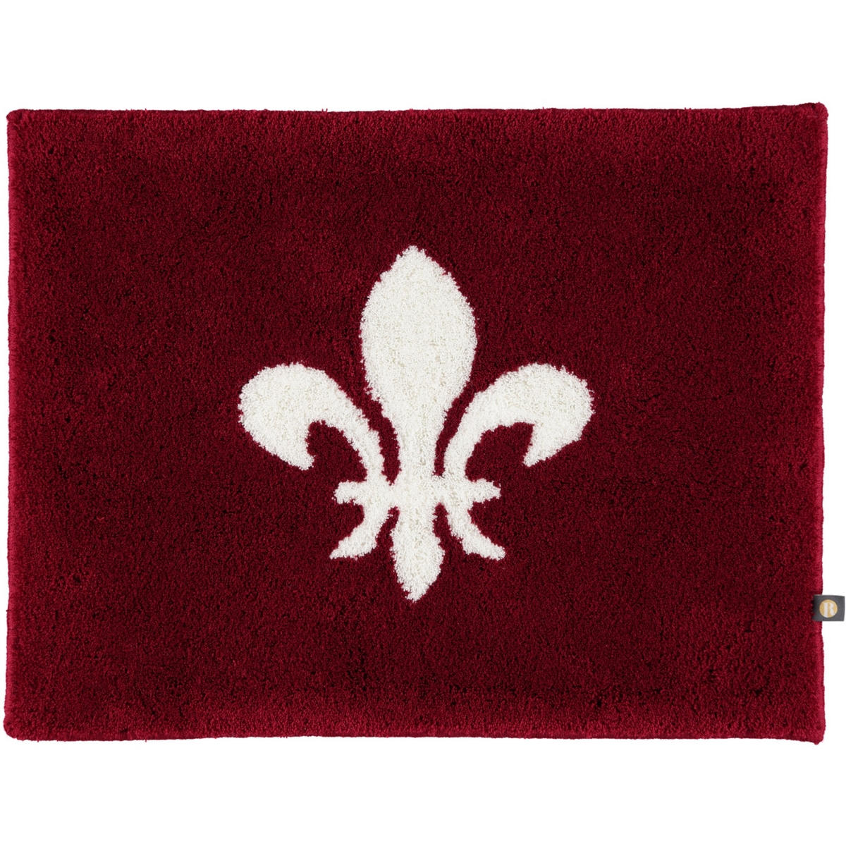 BADTEPPICHE LILIE BORDEAUX-ECRU - 1372 - Rot, Textil (50/65cm) - Rhomtuft