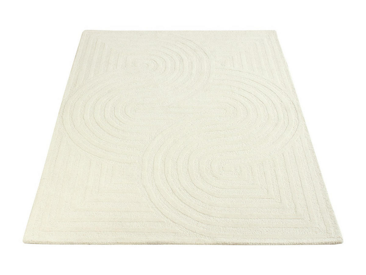 WOHNZIMMERTEPPICH - 230 cm x 160 cm - stoff - gebrochenes weiß Luzan - Weiß, Textil (230/160cm) - Vente-Unique