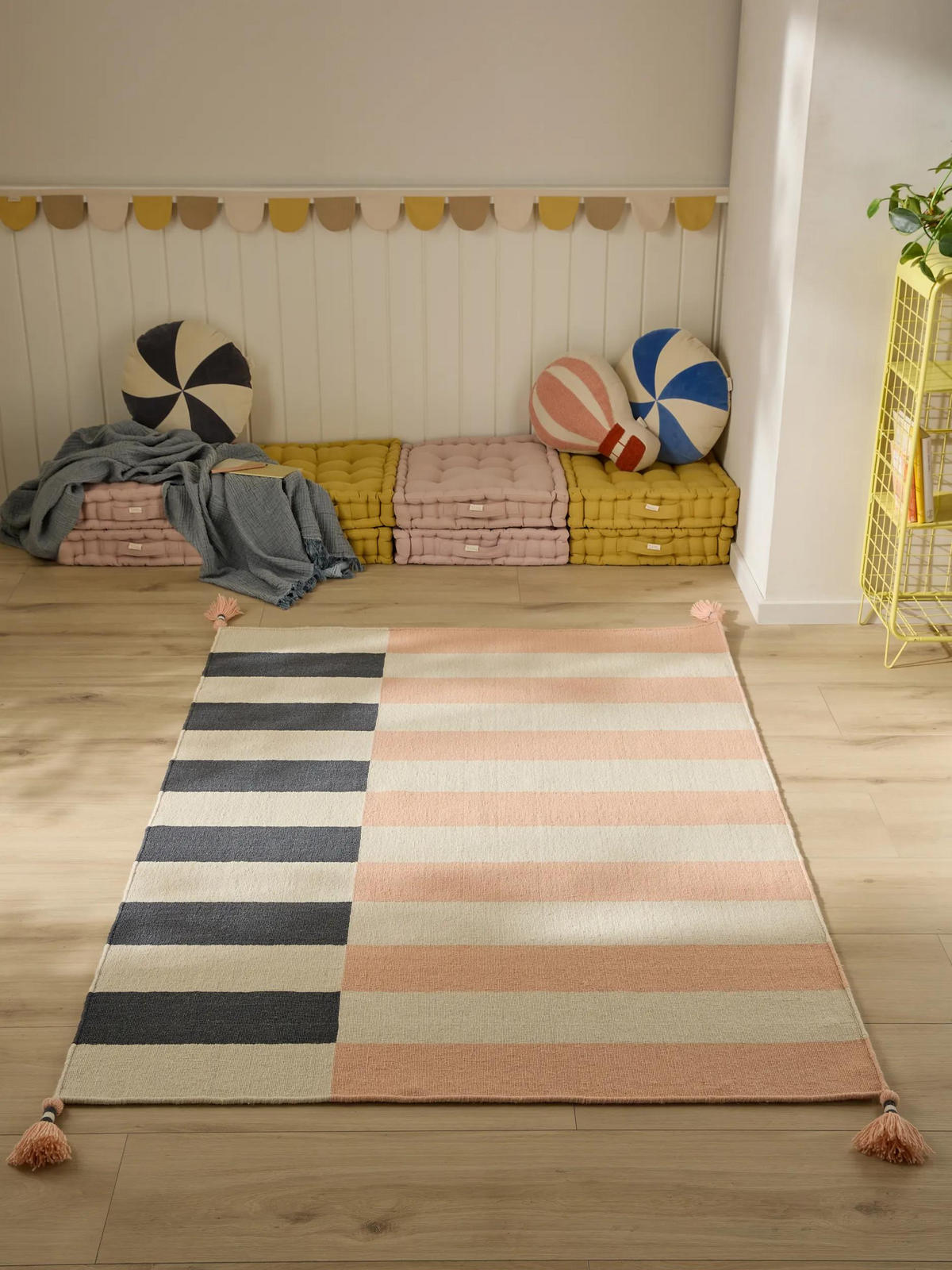 KINDERTEPPICH Janou Rosa 120/170 cm - Rosa, Naturmaterialien/Textil (120/170cm) - benuta