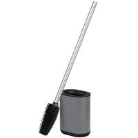 WC-GARNITUR BARBENA, grau, Kunststoff Edelstahl - Grau, Metall (11/53/4cm) - bremermann