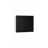 HÄNGESCHRANK W80 - Zivora - Stilvolle Wandlösung - Schwarz, Holz (80/72/30cm) - ROYAL24_MARKT