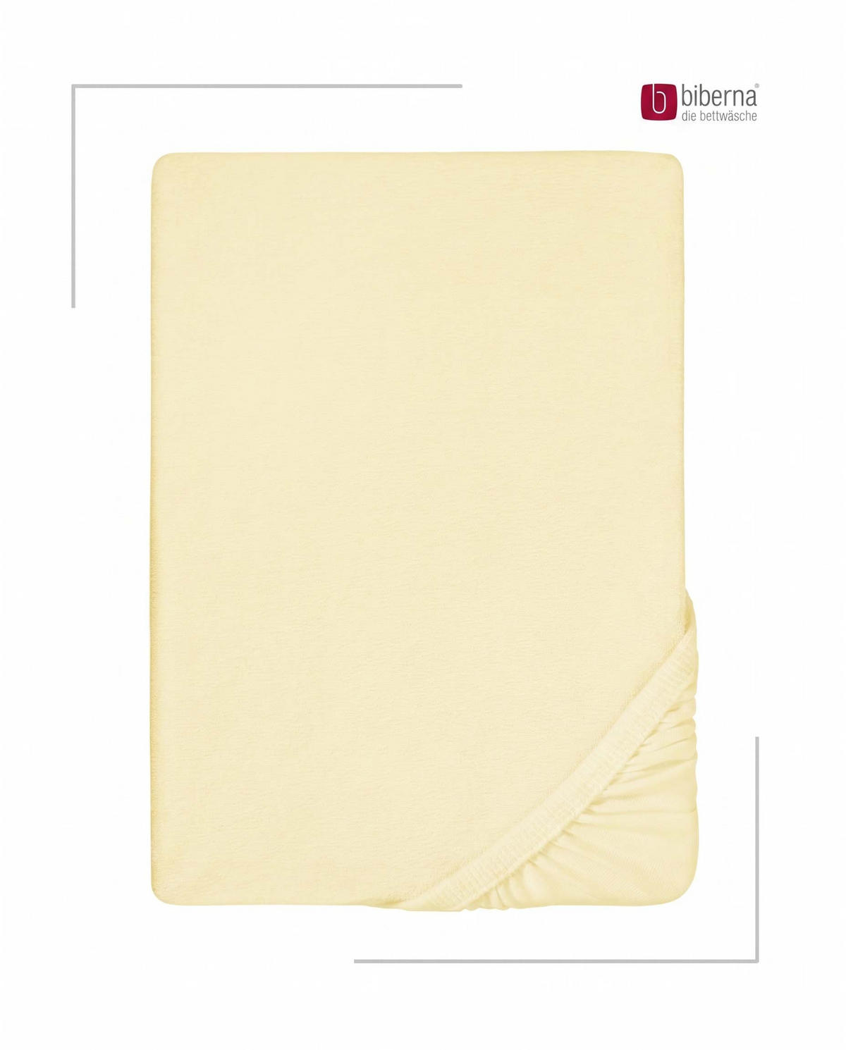 SPANNBETTTUCH Premium Frottee gelb, 180x200 cm - 200x200 cm - Gelb, Textil (200/200cm) - biberna