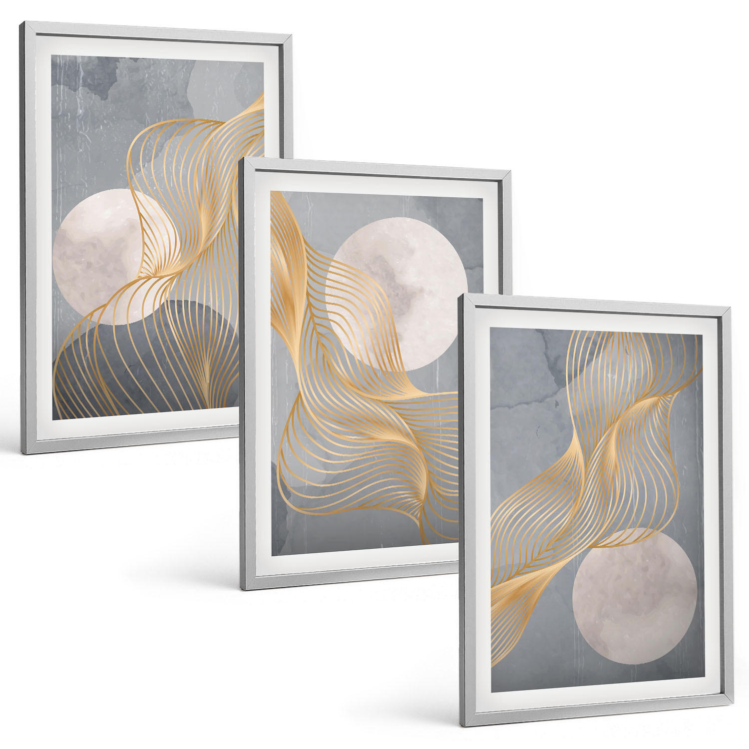 Tulup Bilder Silber 40x60 cm