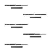 KUGELFÜHRUNGEN Höhe 45mm, Tiefe 450mm, Vollauszug, Schwarz 5er-set - Schwarz, Metall (13/6/50cm) - EMUCA
