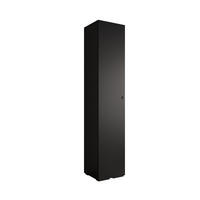 DREHTÜRENSCHRANK 236.7/50/47 1-türig - Schwarz, Holz/Metall (50/236.7/47cm) - Abiks Möbel