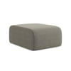 POUF Bouclé Stoff Grau - Schwarz/Grau, Holzwerkstoff/Kunststoff (72/42/94cm) - LaMiaSofa