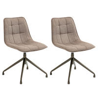 ESSZIMMERSTUHL RIO 2ER-SET - Beige, Textil (47/81/41cm) - CARO-Möbel
