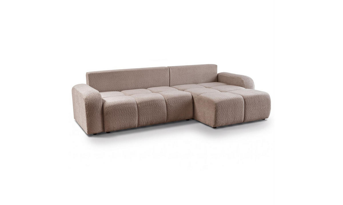 ECKSOFA MALIBU XL 275/150/87 cm Coral 45 - Altrosa, Textil (275/150cm) - Lookway