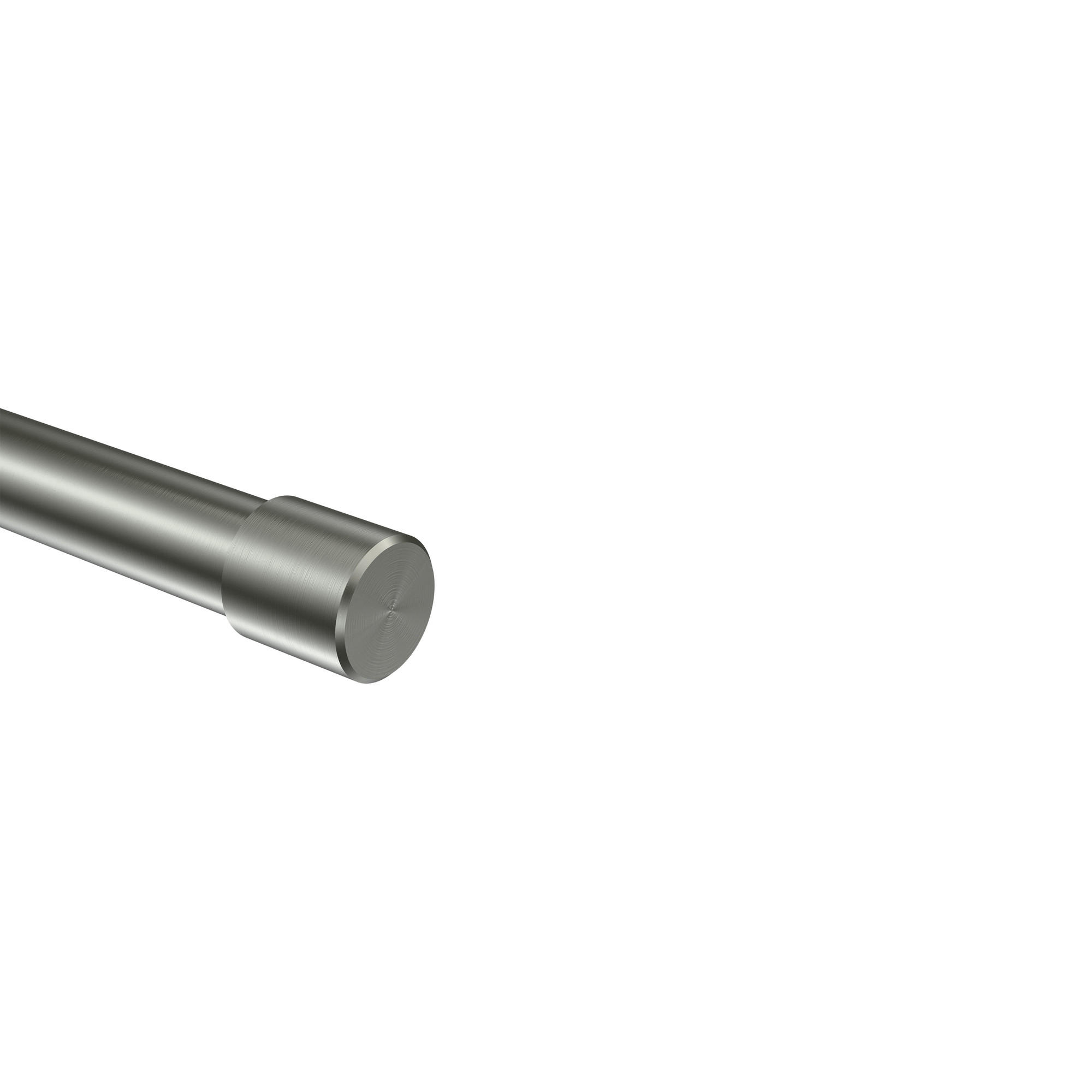 ENDSTÜCKE FÜR GARDINENSTANGEN 20 mm Ø, Santo Edelstahl, Packung 2 Stück - Edelstahlfarben, Metall (2.5/2.5/2.5cm) - INTERDECO
