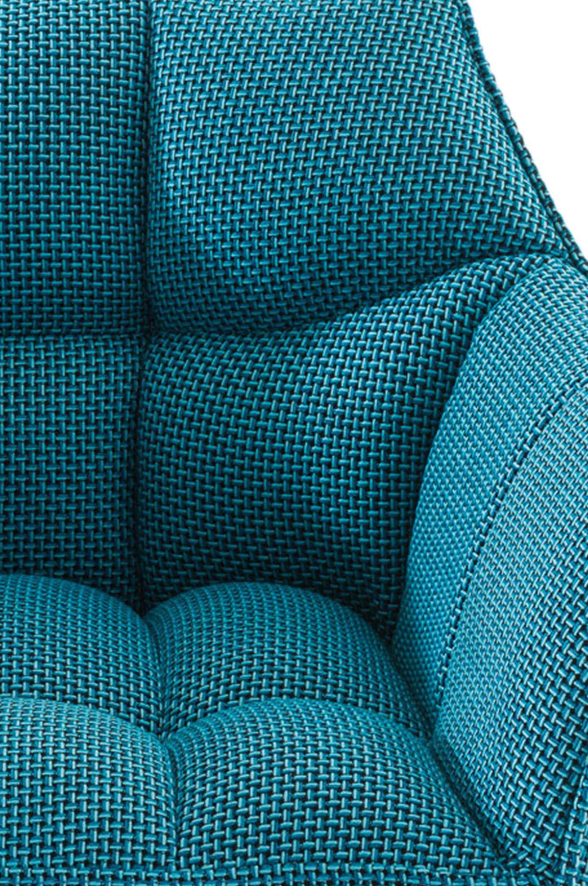 BARHOCKER 2er Set Stoff Türkis - Türkis/Edelstahlfarben, Textil/Metall (64/88/45cm) - CLP