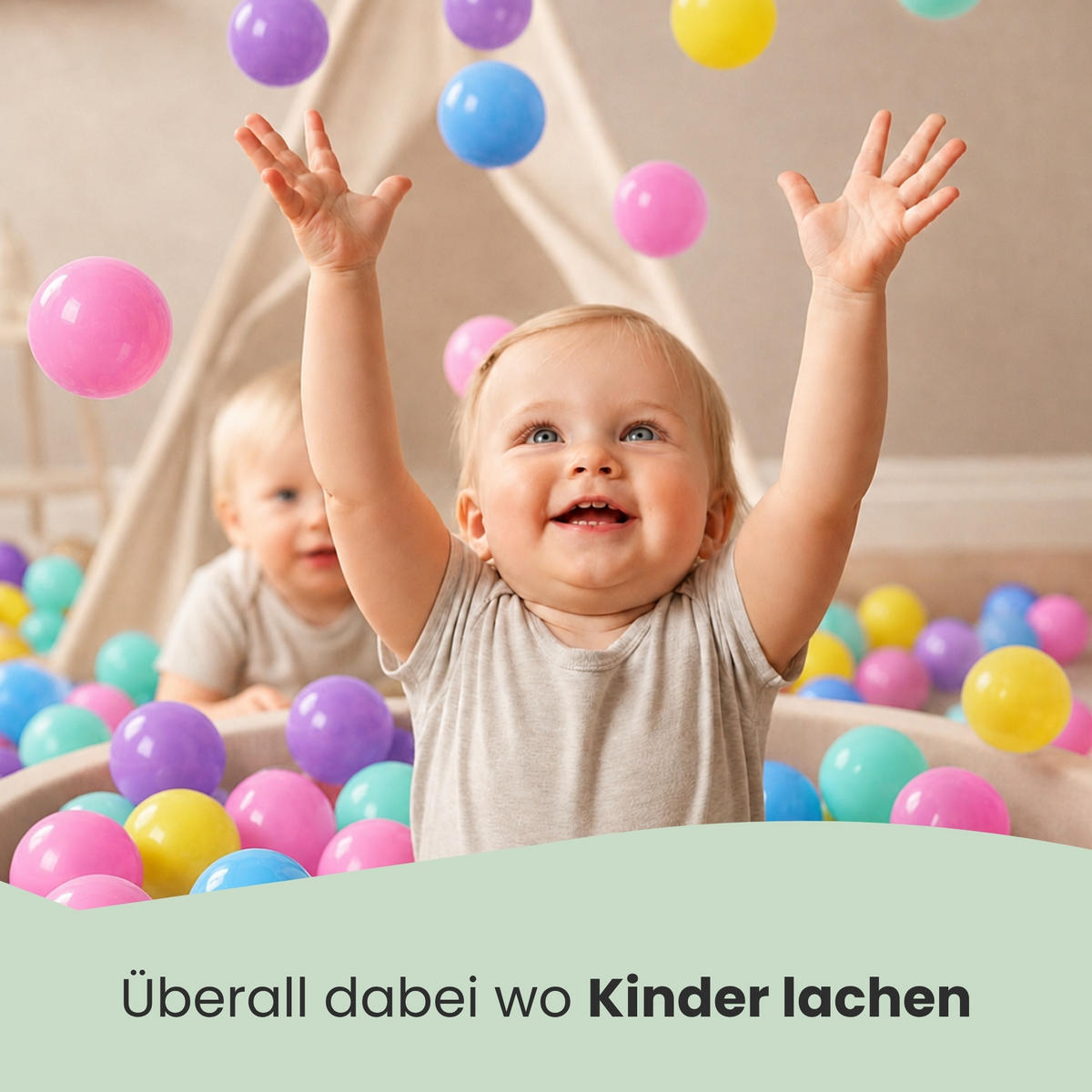 BÄLLEBAD-BÄLLE , 100 Stück, Ø6cm , Bunt - Multicolor, Kunststoff (6/6/6cm) - Littletom