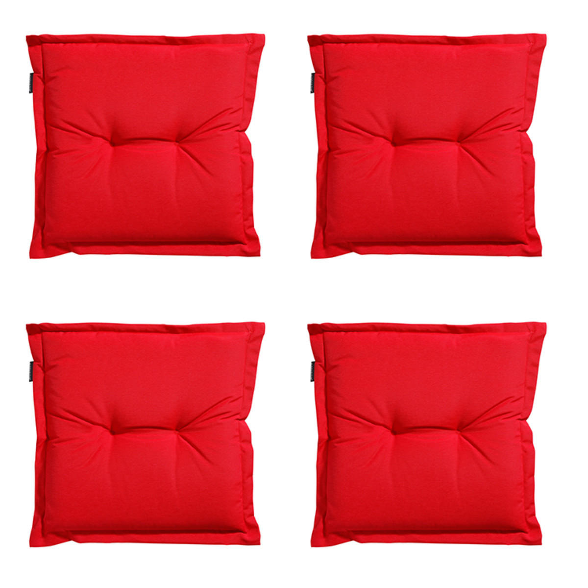 SITZKISSEN Panama 50/50 cm 4er-Set - Hellrot, Textil (50/5/50cm) - Madison