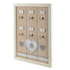 SCHLÜSSELHALTER Stacy Weiß 40x30x1,5 cm Holz - Weiß, Holz (1.5/30/40cm) - Mondex