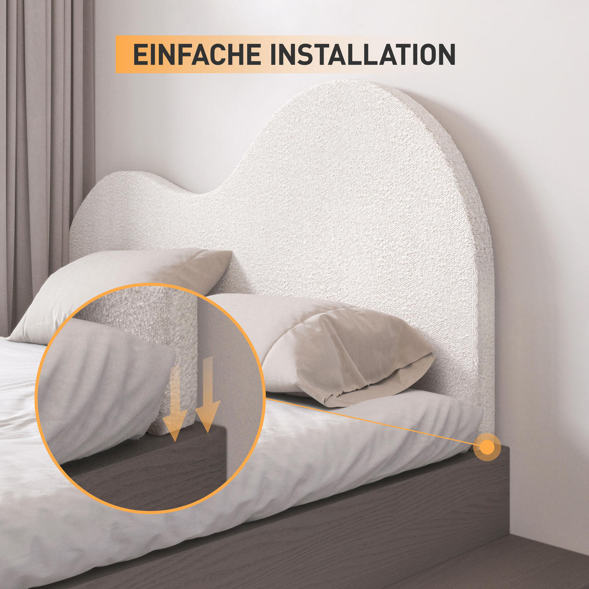 KOPFTEIL Kunstfleece Beige 80*160cm - Beige, Textil (5/80/153cm) - Vercart