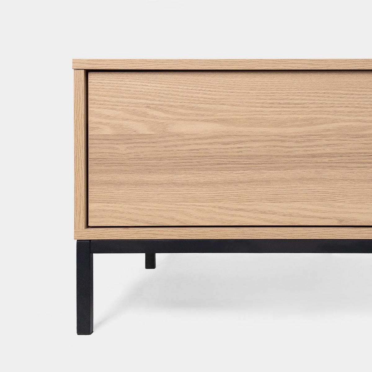 COUCHTISCH FESTER Remi Schwarz 120 cm x 40-55 cm - Schwarz, Holzwerkstoff (60/120/40cm) - Klast Home