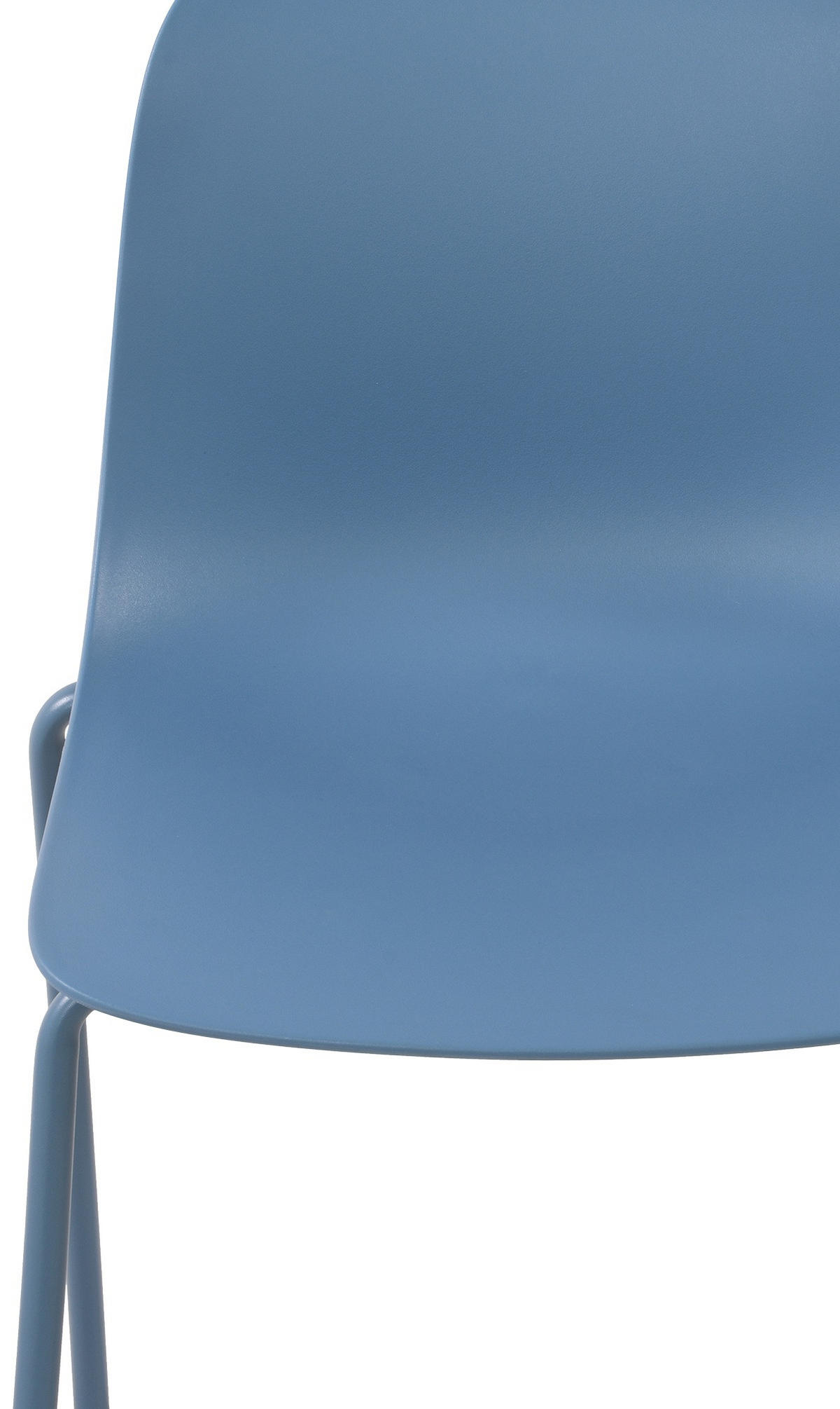 STAPELSTUHL Kunststoff blau - Blau, Kunststoff/Metall (51/85/53cm) - CLP