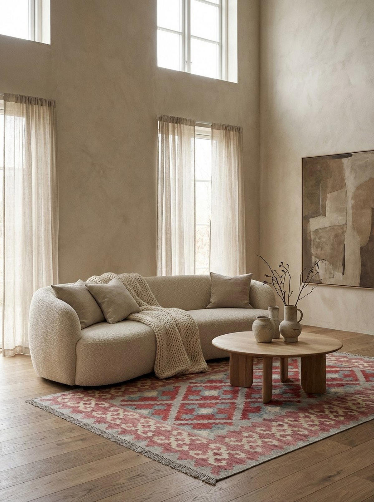 HANDWEBTEPPICH Kelim Gashgai Grau 174/125 cm Schurwolle - Grau, Textil (125/174cm) - Looma