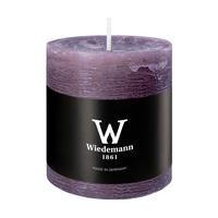 STUMPENKERZE Rustik Marble Style Mauve Lila 80 x Ø 68 mm, 1 Stück - Mauve, Paraffin (7/8cm) - Wiedemann Kerzen