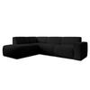 ECKSOFA L Form Didim Schwarz 292/220/78 cm – großes Sofa stilvoll & bequem L - Schwarz, Kunststoff/Textil (220/292cm) - AX Living