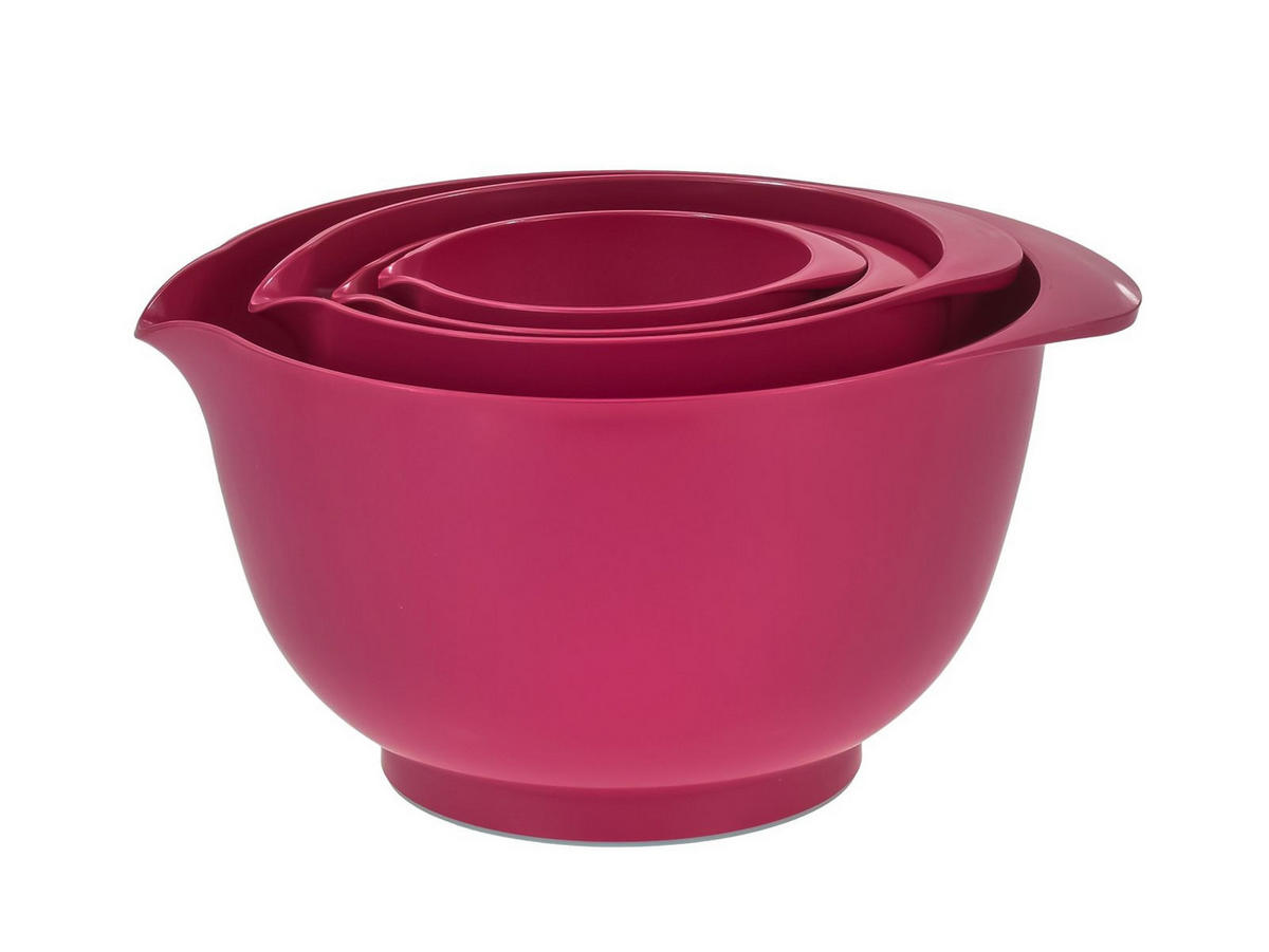 RÜHRSCHÜSSEL-SET Margrethe New dunkel pink(4tlg) - Pink, Kunststoff (21/15cm) - Rosti