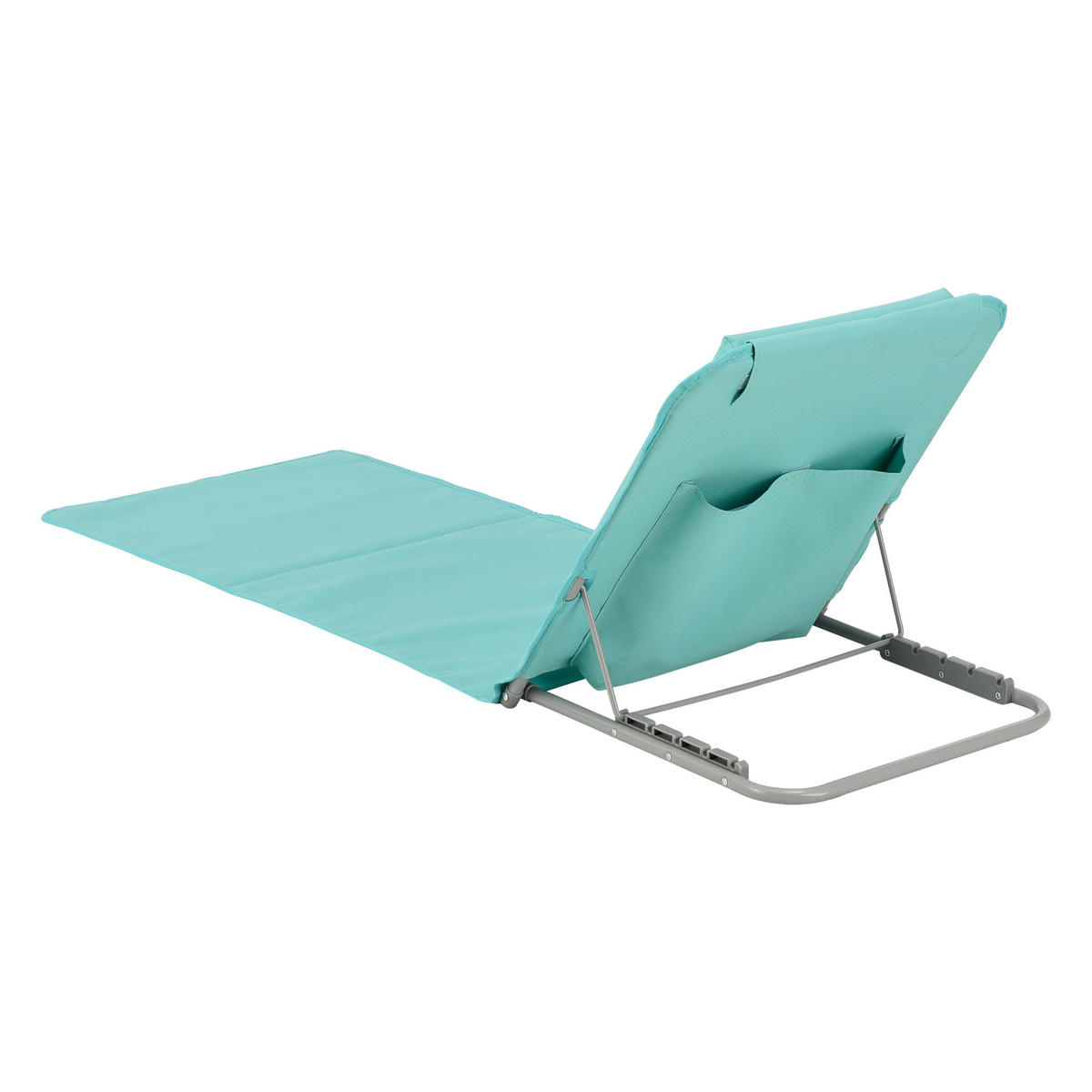 STRANDMATTEN-SET 2 TLG. Donostia - Türkis, Textil/Metall (143/44/48cm) - [en.casa]