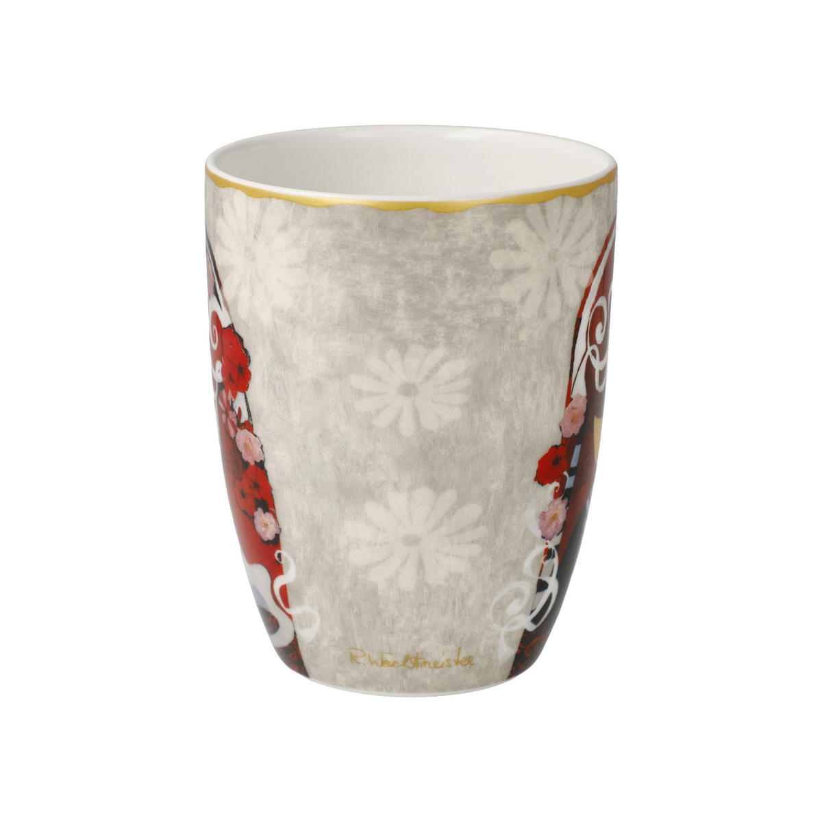KÜNSTLERTASSE R. Wachtmeister - Templi dell amore, Fine Bone China, Bunt, 400 ml - Multicolor, Keramik (0.4L) - Goebel