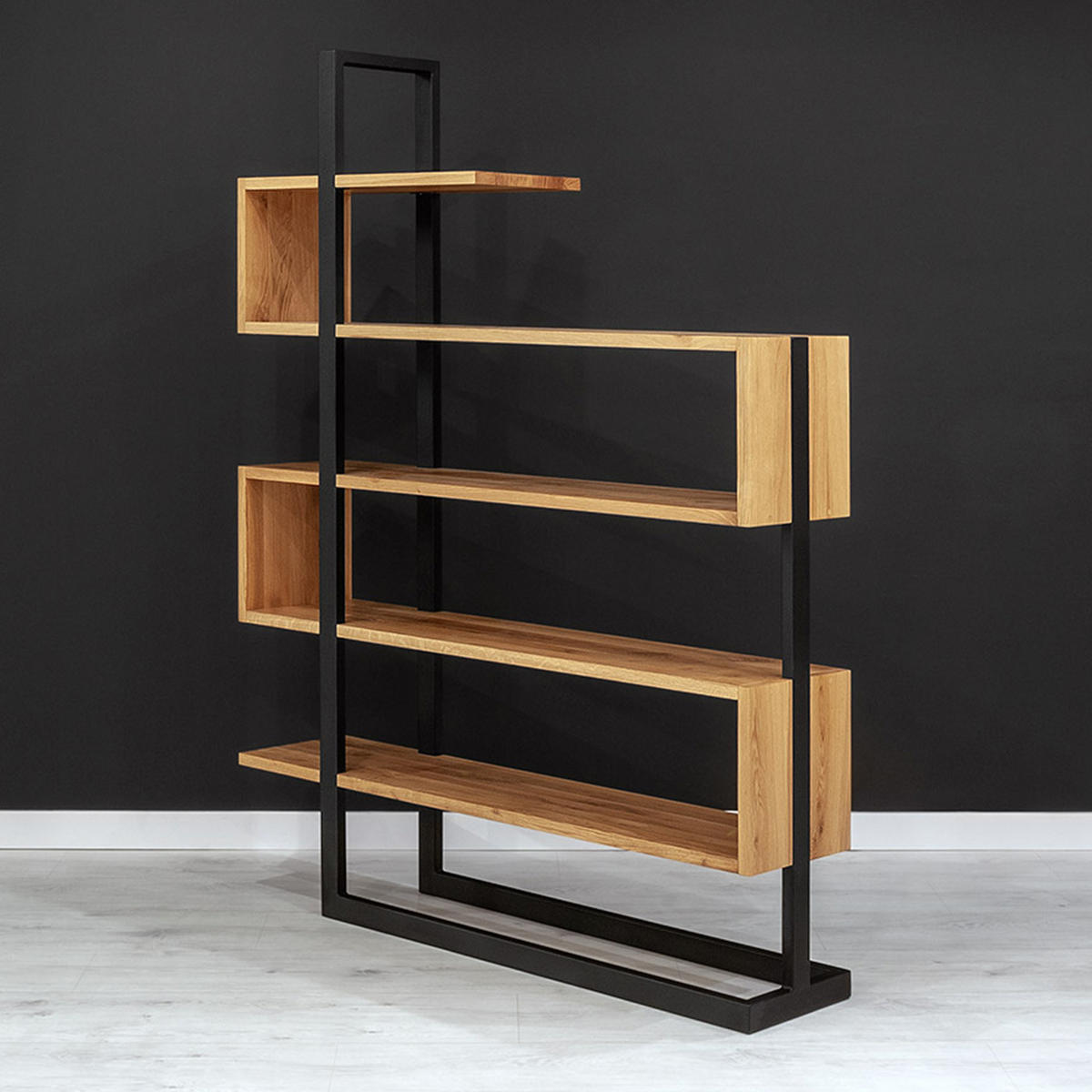 REGAL Veer aus massivem Eichenholz - Eichefarben/Naturfarben, Holz (160/210/35cm) - Danzz