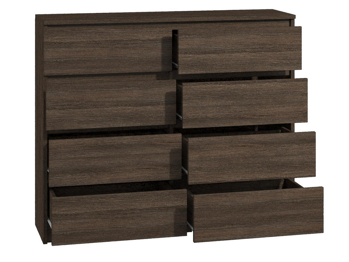 KOMMODE bella8 120 wenge - Wengefarben, Holzwerkstoff (119/98/35cm) - roe furniture