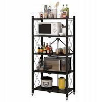 RAFT metalic rabatabil cu roți - negru, metal (72/163/34cm) - RAUMHIRSCH FURNITURE