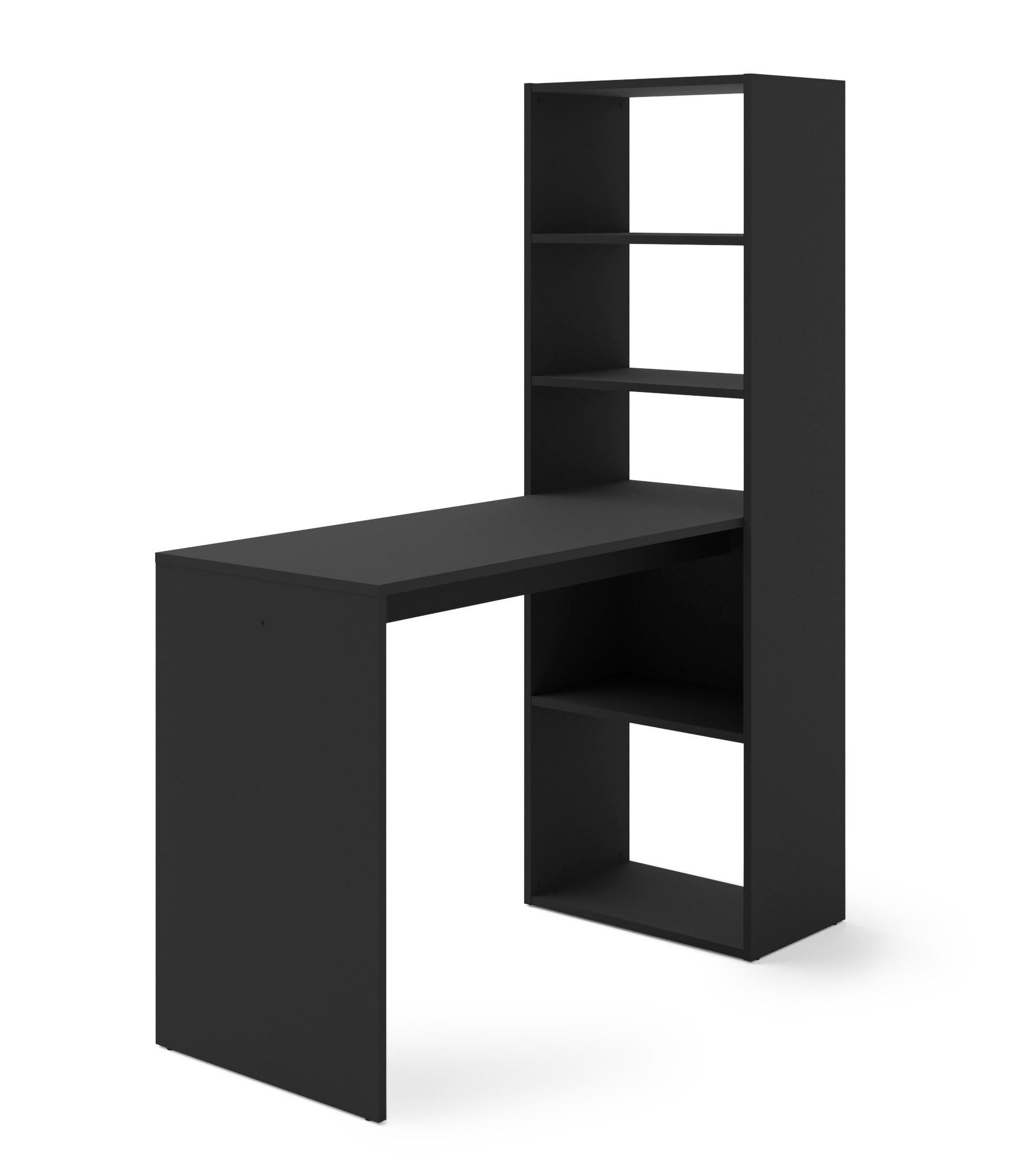 SCHREIBTISCH Schwarz 50/150/120 - Schwarz, Holzwerkstoff (120/50/150cm) - RAUMHIRSCH FURNITURE