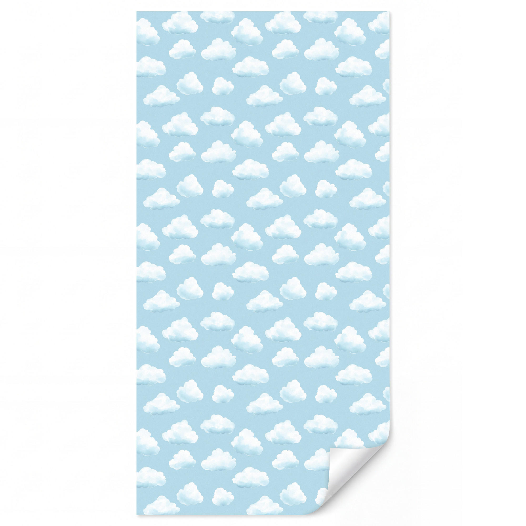 OnlyWow Kindertapete Hellblau 120x260 cm
