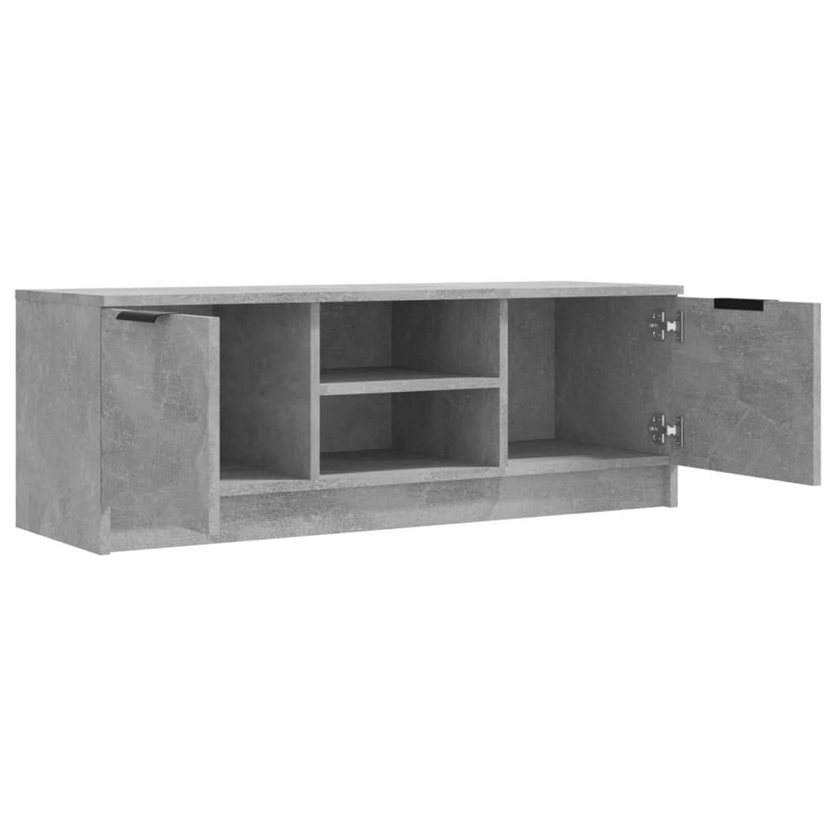 TV-SCHRANK Betongrau 102/35/36,5 Cm Holzwerkstoff - Grau, Holzwerkstoff (30/40/120cm) - vidaXL