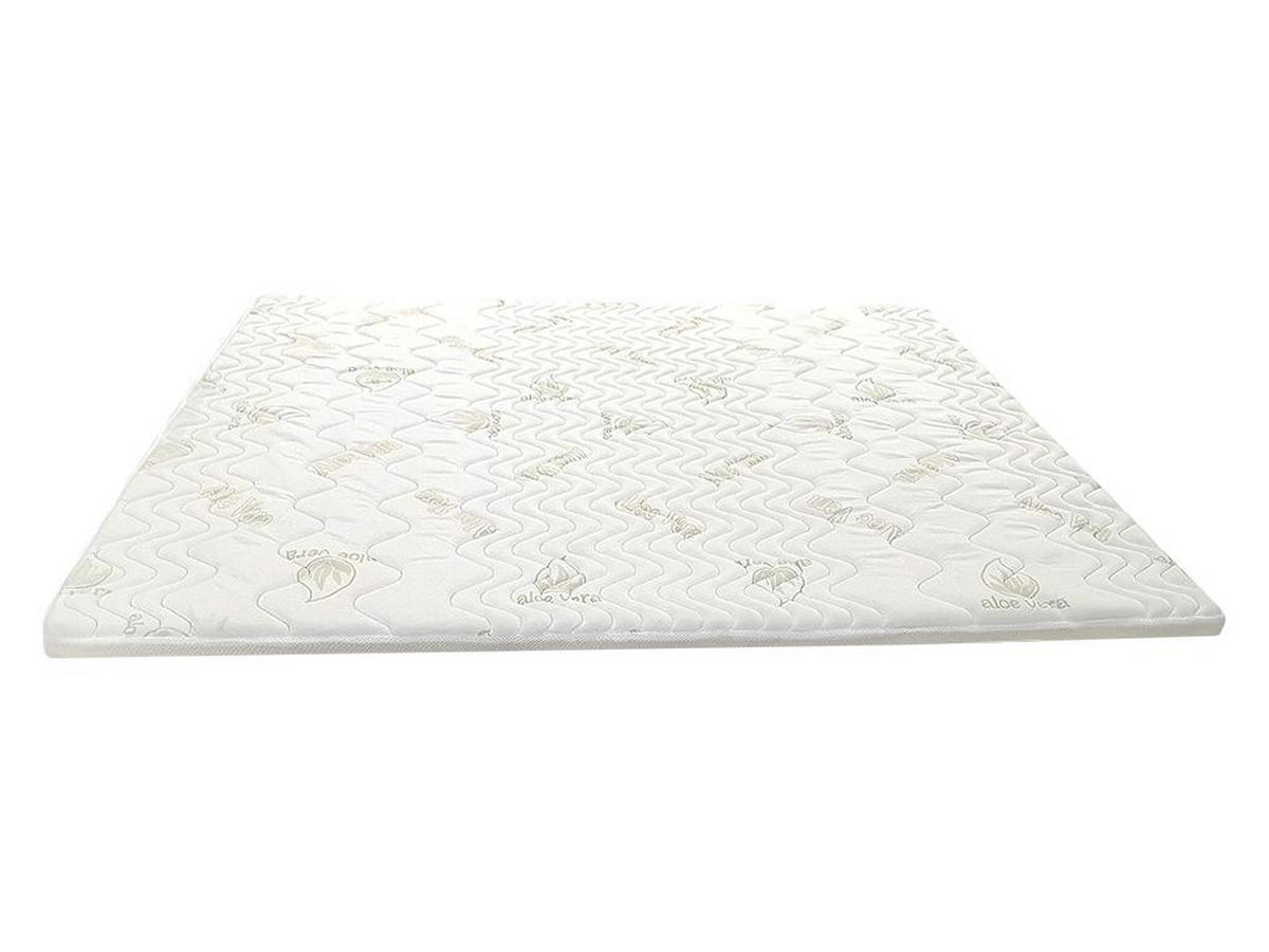 TOPPER - 2 Personen - stoff - weiß Antasse - Weiß, Textil (180/200cm) - Vente-Unique
