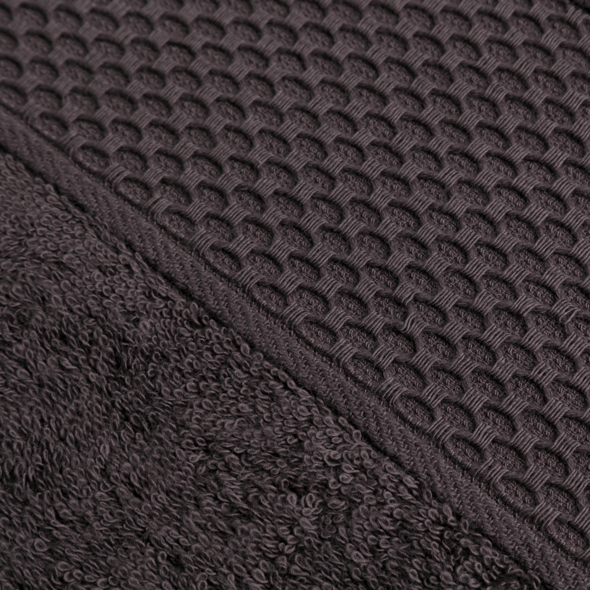WASCHHANDSCHUH PURE LUXURY - Graphitfarben, Textil (15/20cm) - MÖVE