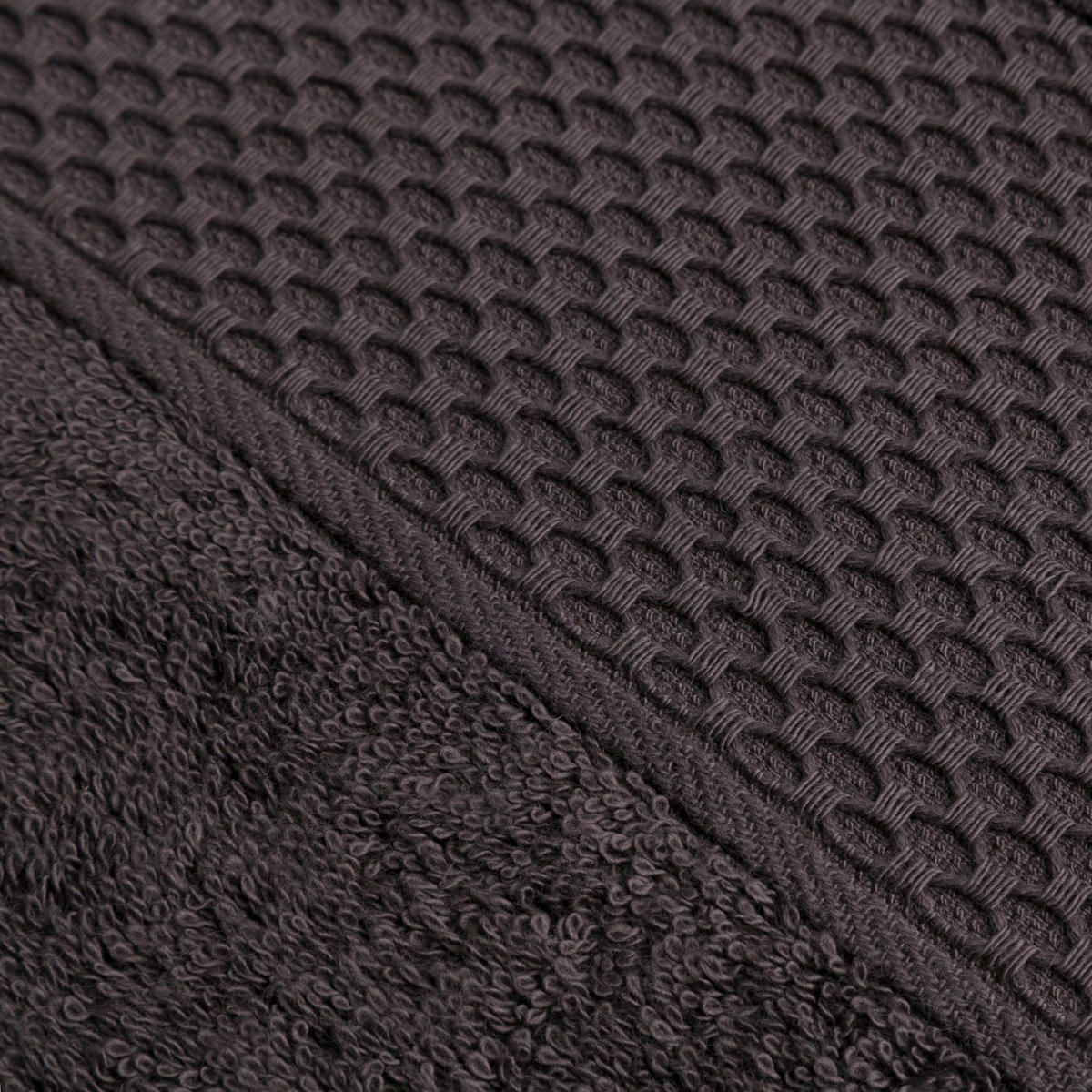HANDTUCH PURE LUXURY - Graphitfarben, Textil (50/100cm) - MÖVE