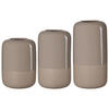 VASEN Dome Braun 20/25/30 cm 3er Set - Braun, Keramik (1cm) - Ritzenhoff Breker