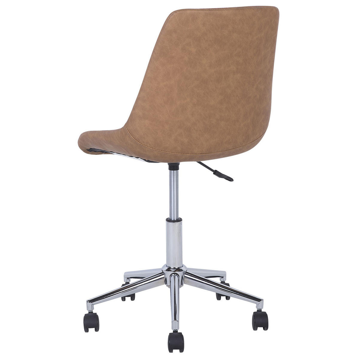 BÜROSTUHL Kunstleder Braun Maribel - Braun, Textil/Metall (57/83/57cm) - Beliani
