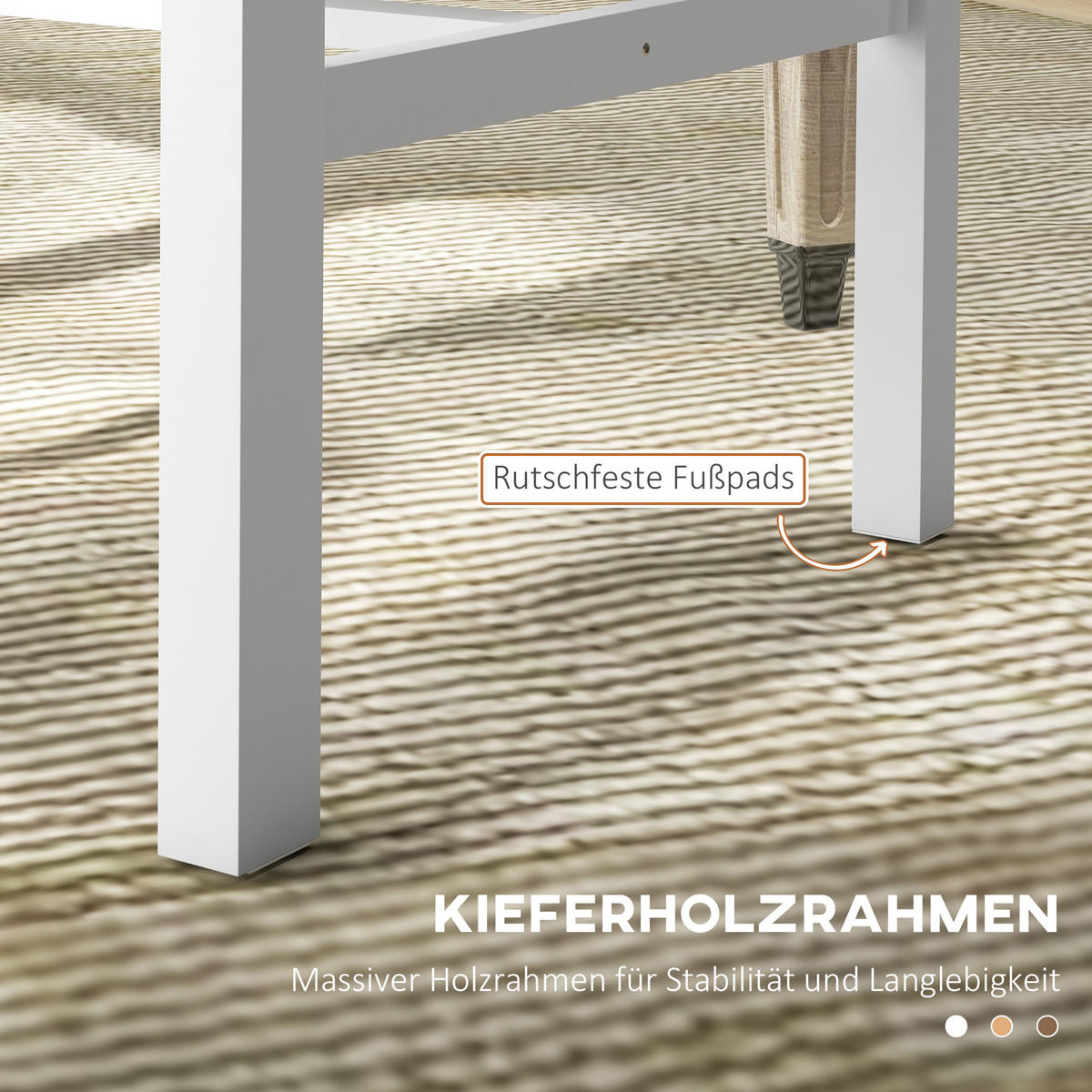 ESSZIMMERSTÜHLE, Kiefernholz, Weiß - Weiß, Holz (47.5/99/38.5cm) - HOMCOM