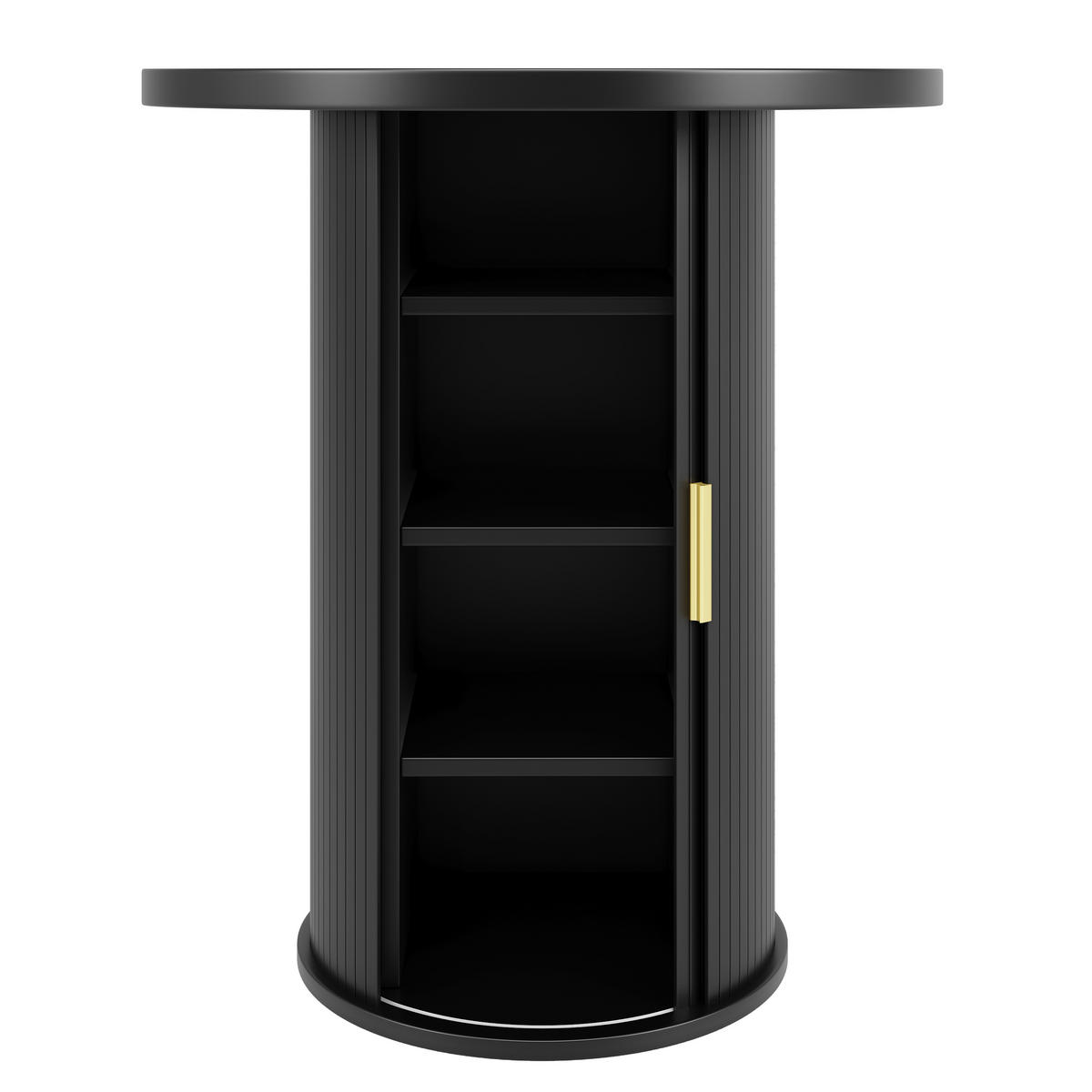 BARTISCH Schwarz 60/60/91,6 cm - Schwarz, Holz (60/60/91.6cm) - PANGIVO