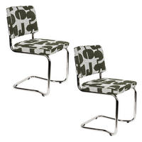 ESSZIMMERSTUHL Ridge Deco Symbols Kink Grün - 2 er Set - Grün, Kunststoff (48/85/50cm) - Zuiver