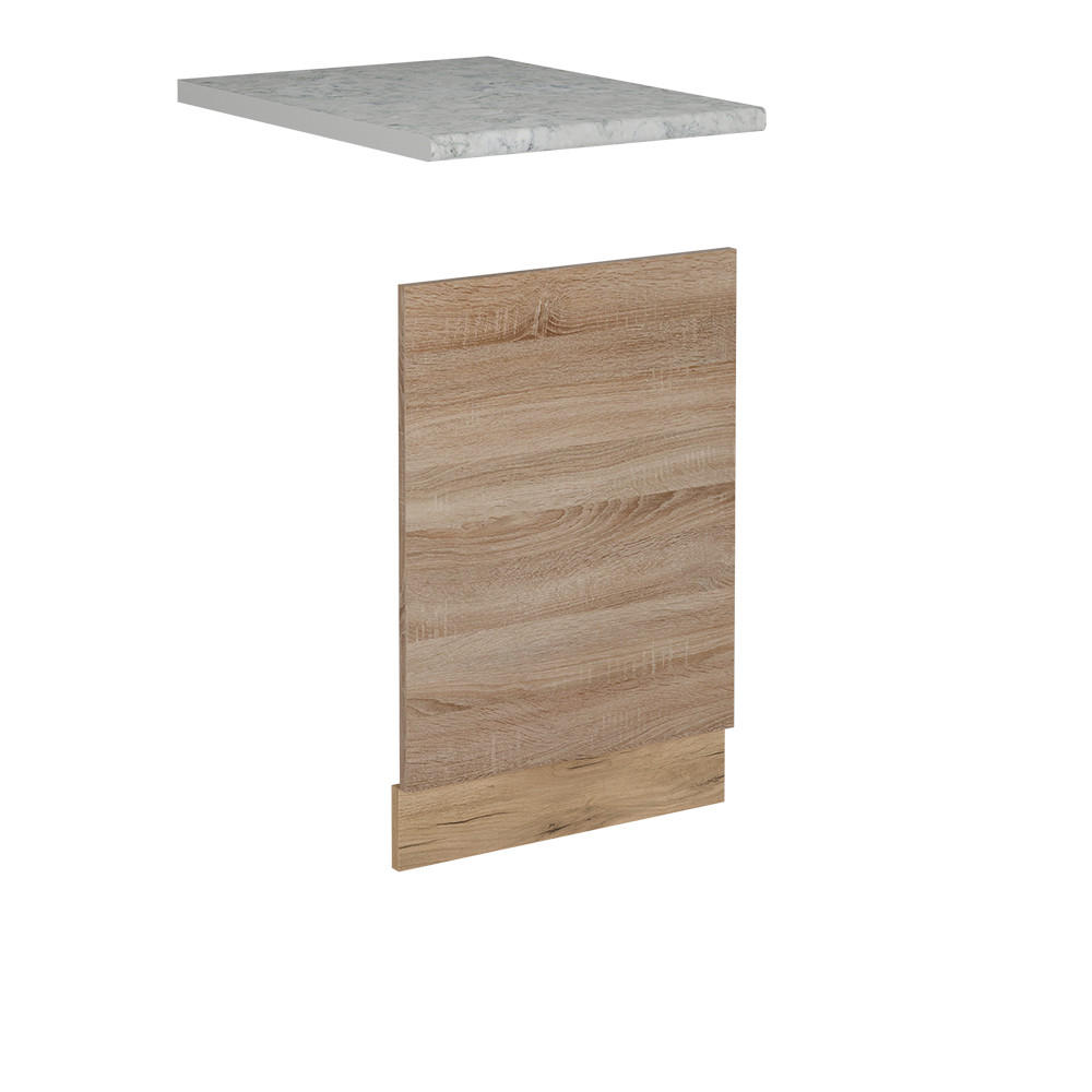 FRONTBLENDE R-Line Sonoma 45 cm , AP Marmor - Honigeiche/Sonoma Eiche, Holzwerkstoff (45/57.2/1.6cm) - Vicco